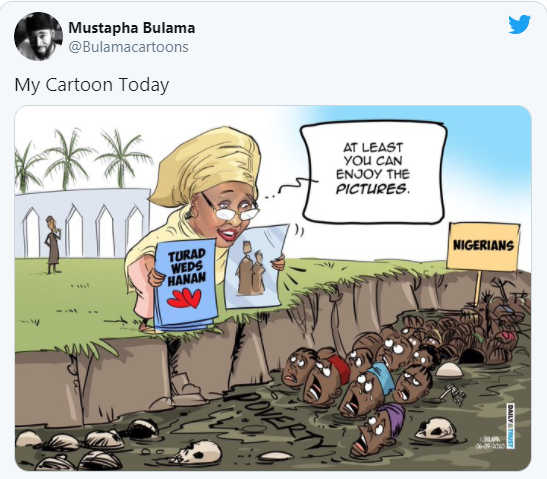 My cartoon on Hanan Buhari?s wedding meant no harm - Mustapha Bulama