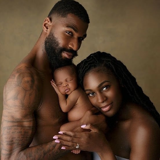 BBNaija star, Mike Edwards and wife reveals his baby