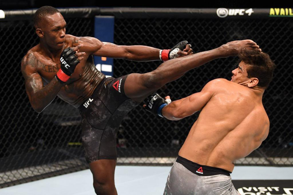  Nigerian MMA fighter, Israel Adesanya knocks out Paulo Costa to retain his UFC middleweight title (Videos)