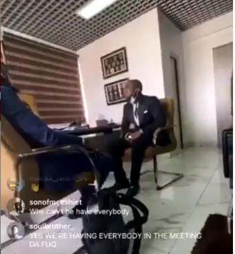 Davido denies participating in the #EndSARS protest during meeting with police spokesperson, Frank Mba at Nigerian Police Force Headquarters (video)