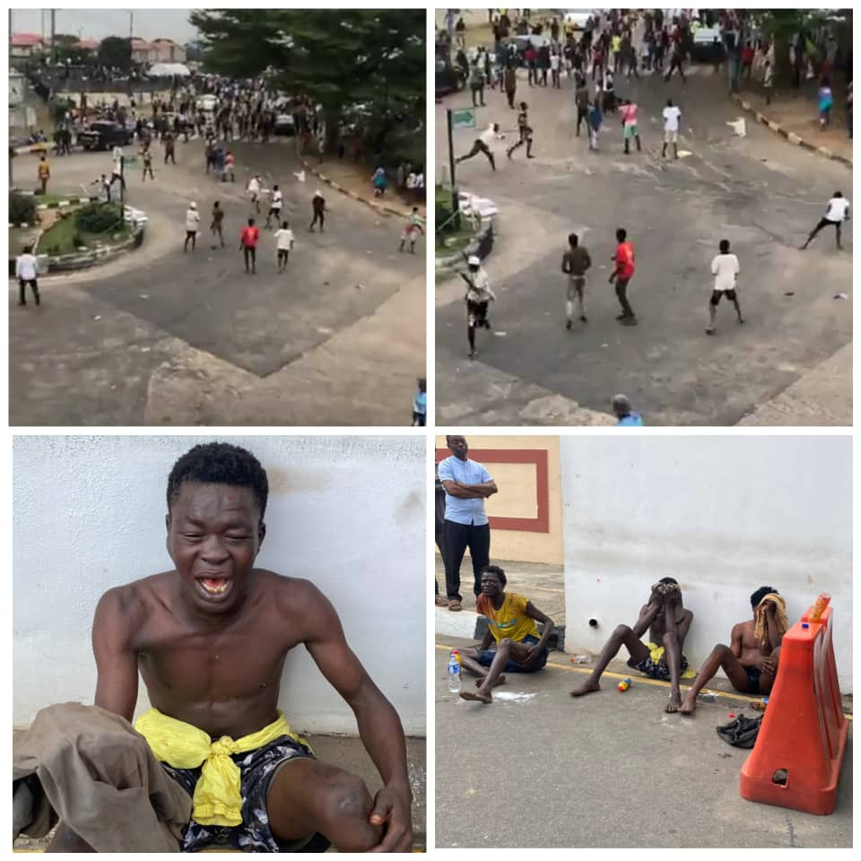 Hoodlums attempt to disrupt?#EndSARS?protest in Lagos (videos)
