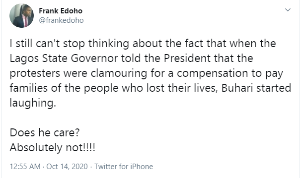 Frank Edoho calls out Buhari for 