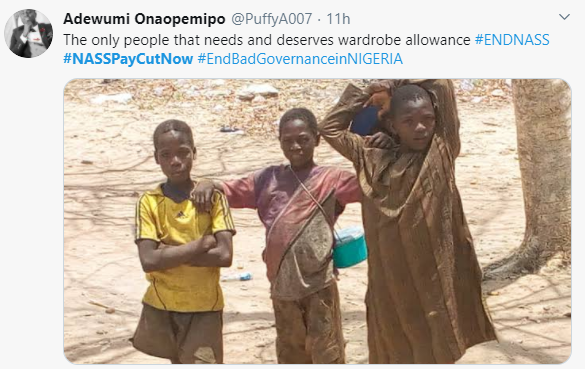 #NASSPayCutNow trends as Nigerians demand a slash in lawmakers salaries