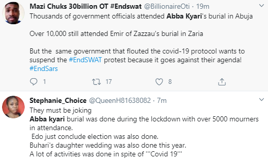 Nigerians blast FCTA for banning #EndSARS protests in Abuja 