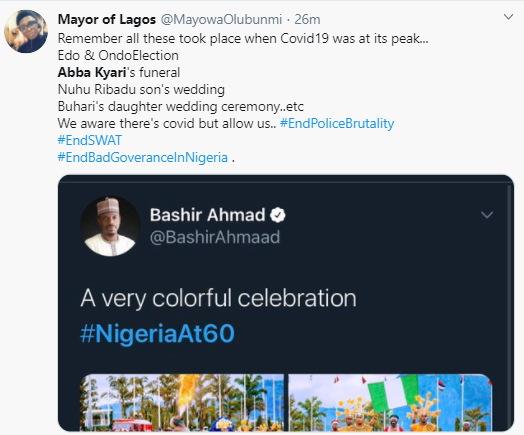 Nigerians blast FCTA for banning #EndSARS protests in Abuja 