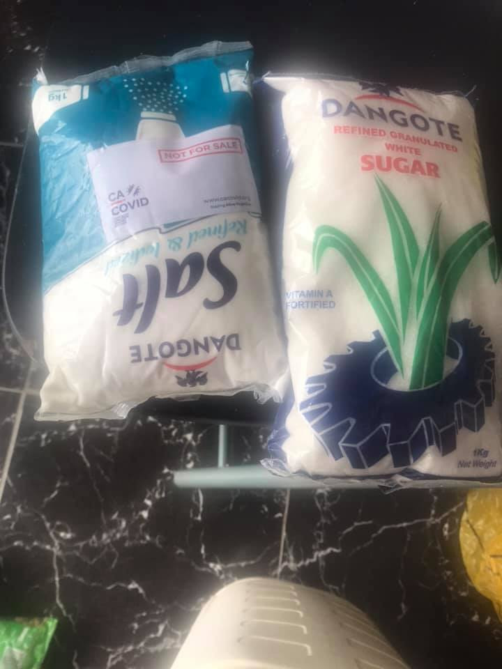 Gunshots fired at warehouse in Maza-Maza area of Lagos State where hoodlums broke into and carted away COVID-19 palliatives; see photos of some of the items 