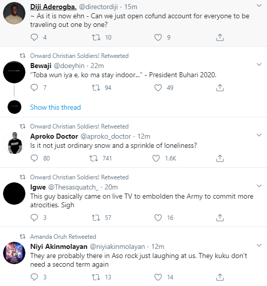 Nigerians react to Buhari