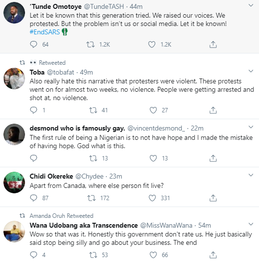 Nigerians react to Buhari