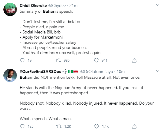 Nigerians react to Buhari