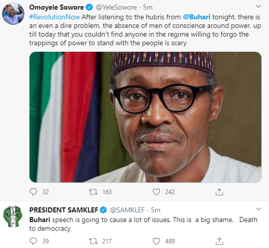 Nigerians react to Buhari
