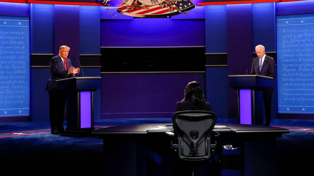 US Election 2020: Watch Trump and Biden clash over Covid-19, corruption, climate and racism (videos)  