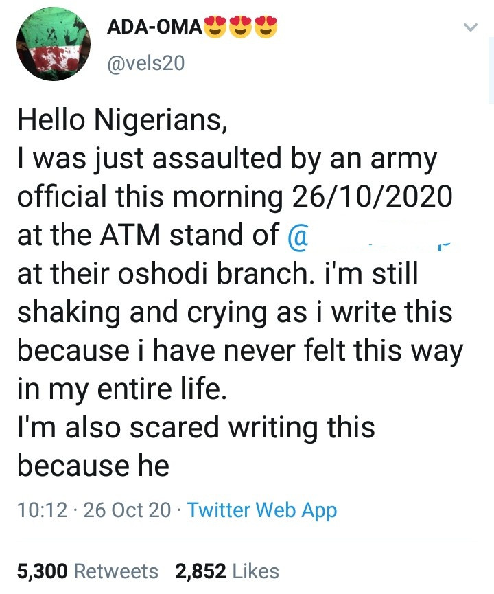 Accountant shares video of a soldier assualting her because she wouldn