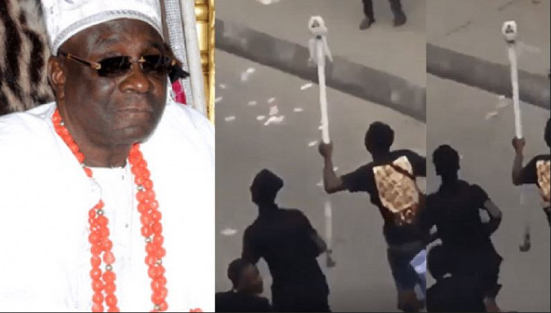 Oba of Lagos? staff of office mysteriously reappears (video)