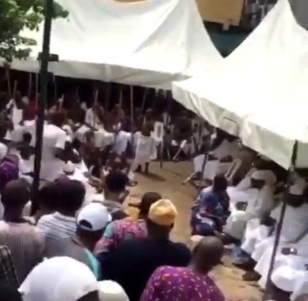 Ritual rites held at Isale Eko to welcome the Oba of Lagos and his staff of office to the palace (photos/videos)