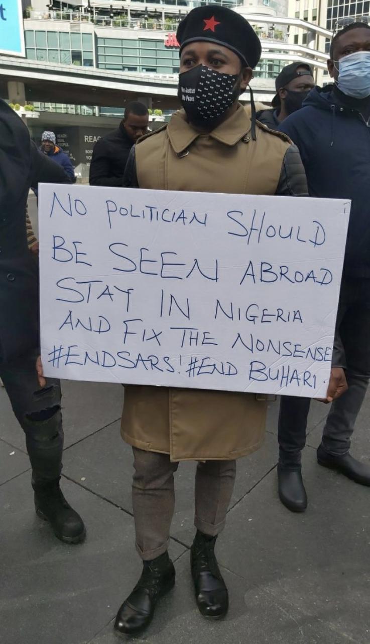 End SARS protest holds in Helsinki (photos)