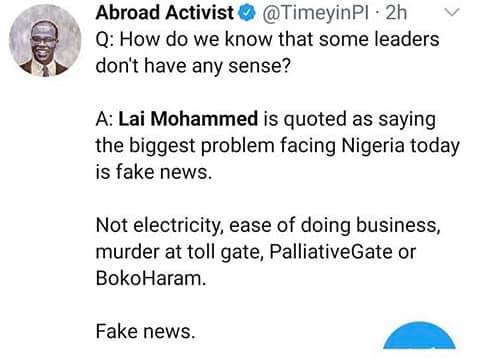Nigerians react to Lai Mohammed