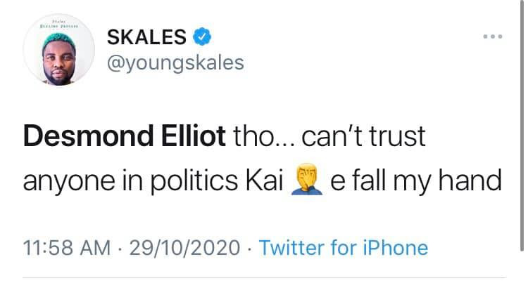 #EndSARS: You are cancelled - Nigerian celebrities call out Desmond Elliot over his comment about celebrities and influencers 