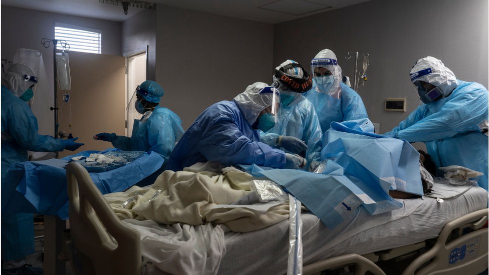 Houston, Texas, hospital Covid ward