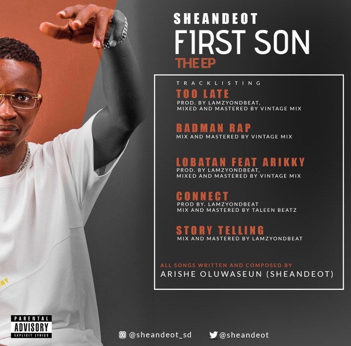 Sheandeot - First Son EP - Music/Radio - Nigeria