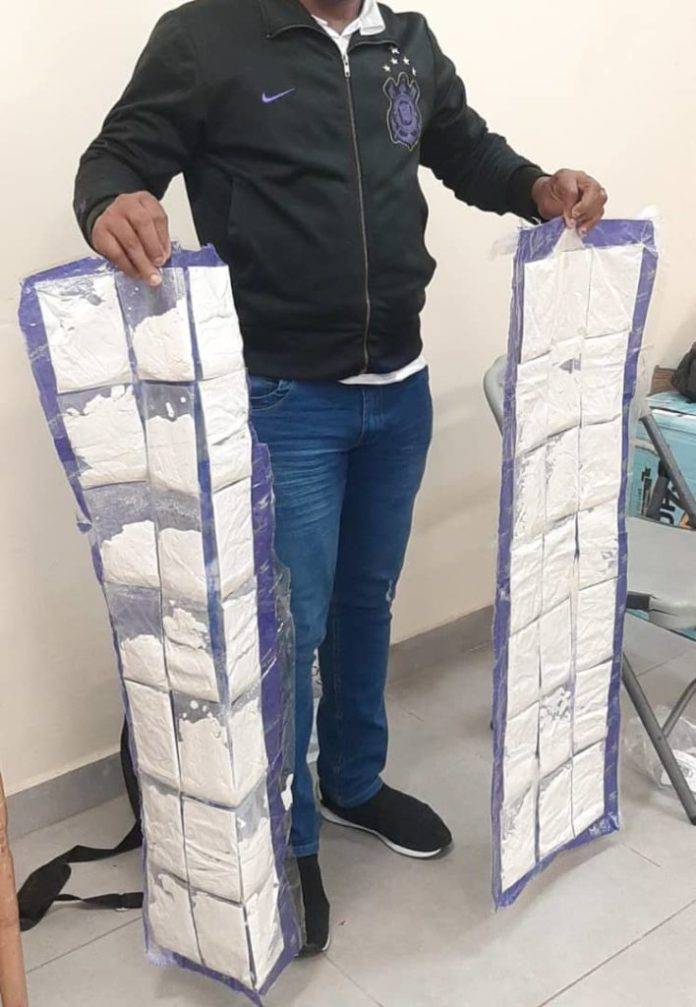 NDLEA arrest two men with 16.65kg of cocaine concealed in children duvet at Lagos Airport (Photos)