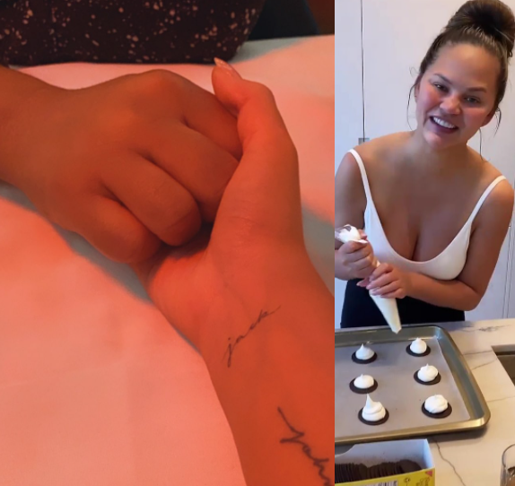 Chrissy Teigen gets tattoo in honour of son Jack following pregnancy loss