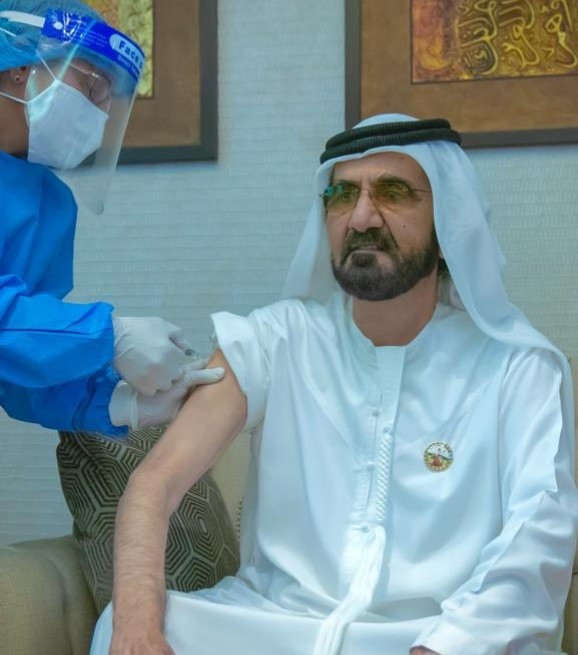 Dubai ruler, Sheikh Mohammed bin Rashid receives Covid-19 vaccine (photo)