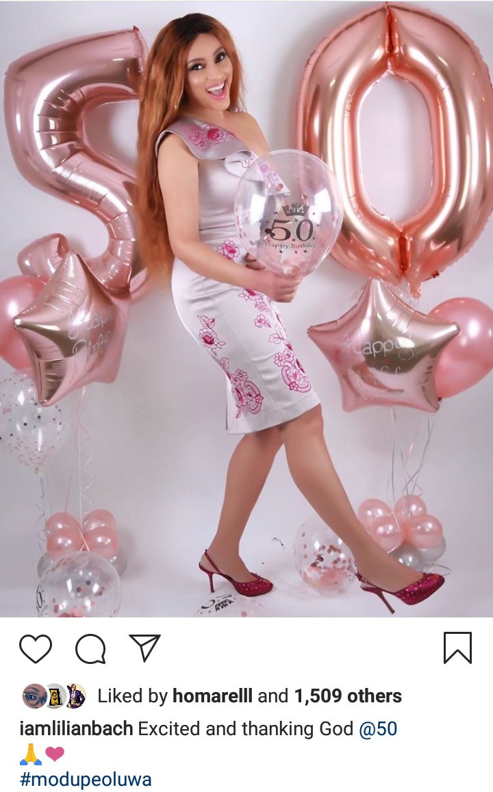 Lilian Bach celebrates turning 50 by releasing lovely new photos