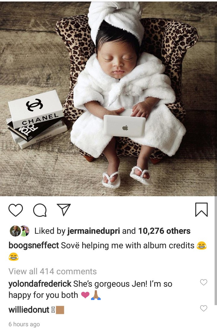 Usher shares first photo of his newborn daughter on what should have been her delivery date