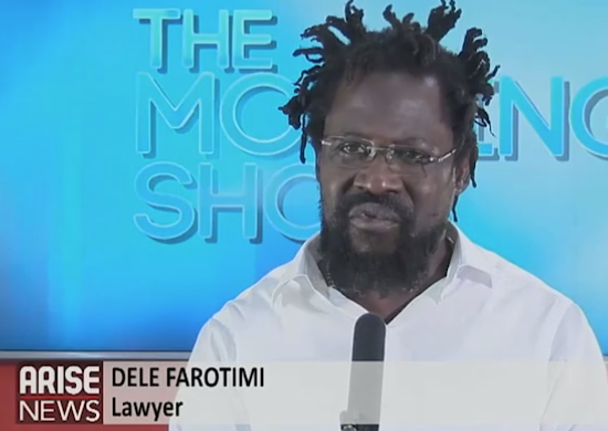 Lagos state governor, the LCC, the Army and everybody connected have no interest in uncovering the truth of what happened in Lekki- lawyer, Dele Farotimi says