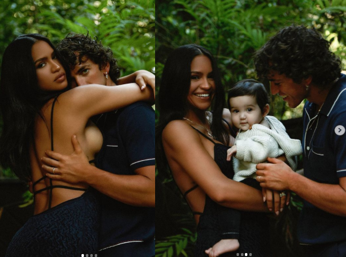 Beautiful family photos of Cassie, her husband, and their daughter