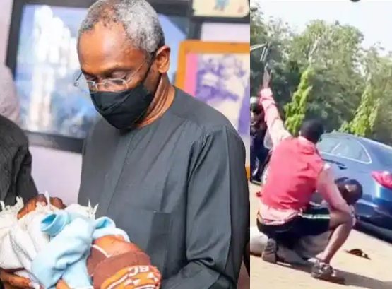 House of Reps speaker, Femi Gbajabiamila, visits family of vendor shot dead by his Security aide (photos)