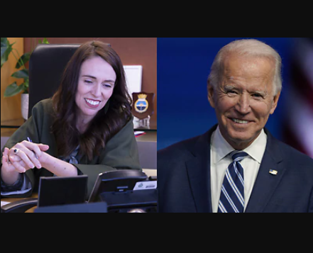 New Zealand Prime Minister, Jacinda Ardern becomes the latest world leader to congratulate Joe Biden