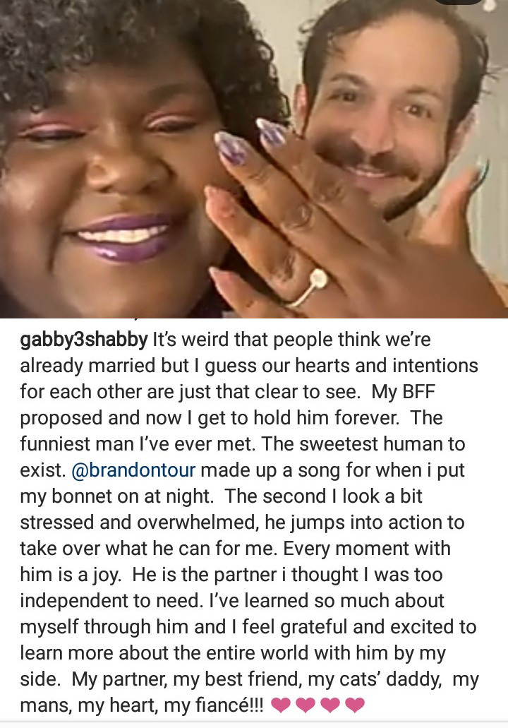 Empire star, Gabourey Sidibe engaged to boyfriend Brandon Frankel (video/photos)