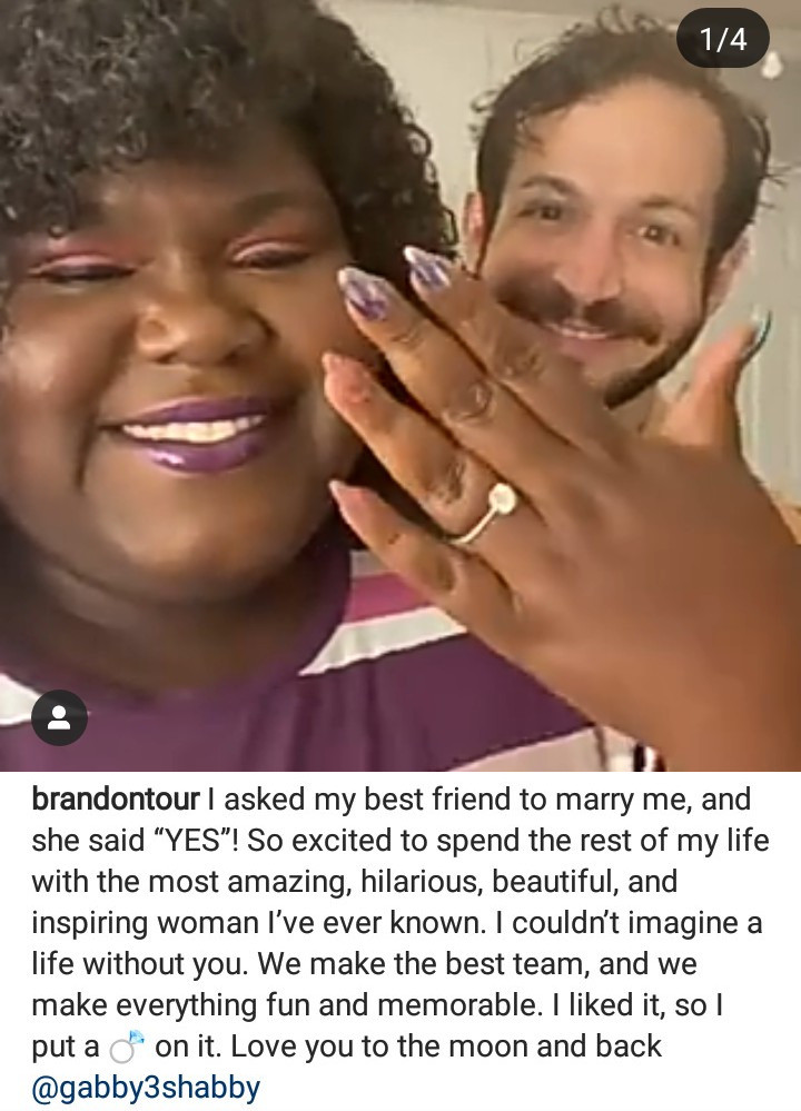Empire star, Gabourey Sidibe engaged to boyfriend Brandon Frankel (video/photos)