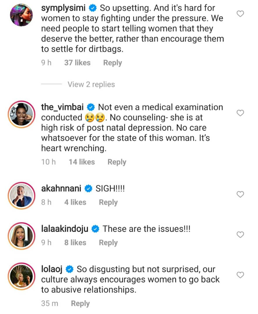 Domestic violence: This is disgusting- Toke Makinwa, Latasha Ngwube, Bolanle Olukanni, others condemn reconciliation between Channels TV reporter and his wife