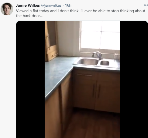 House with back door hidden in kitchen cabinet shocks house hunter (video)