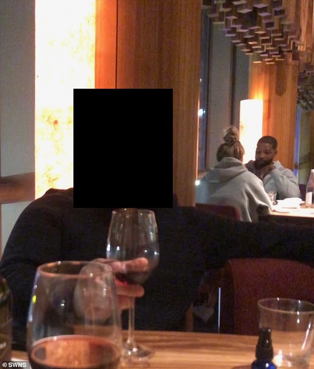 Tristan Thompson is spotted enjoying dinner with female estate agent