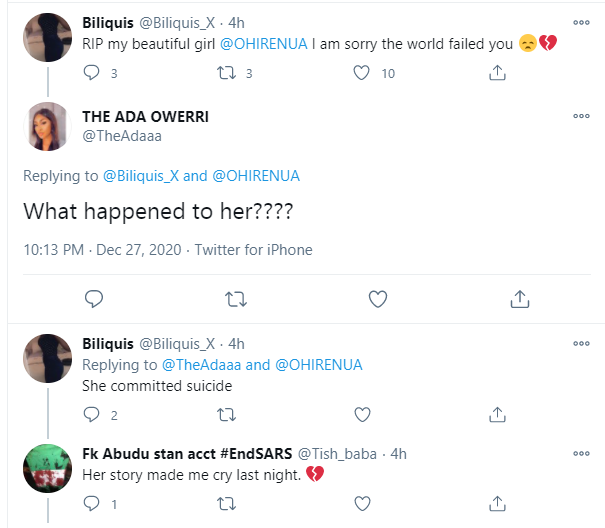Nigerian lady allegedly commits suicide three months after she publicly called out her pastor dad for allegedly repeatedly raping her 