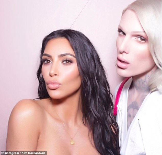 Kim Kardashian left 