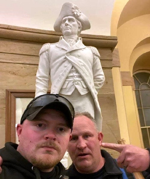 Two off-Duty Virginia Police officers arrested and charged for their roles in the U.S. Capitol riot