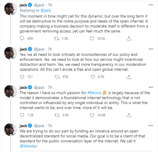 Twitter CEO Jack Dorsey says banning President Trump was a ?Right Decision? after US capitol riot