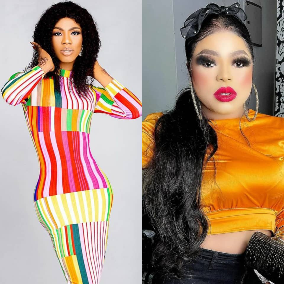 Bobrisky reacts as James Brown