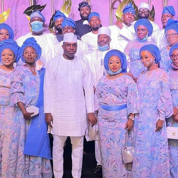 Photos from the wedding of ex-Speaker Dimeji Bankole to Kebbi state governor