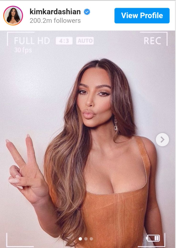 Kim Kardashian joins Cristiano Ronaldo and the Rock as she celebrates reaching 200 million Instagram followers milestone