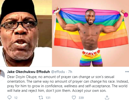 "Doyin Okupe, no amount of prayer can change your son