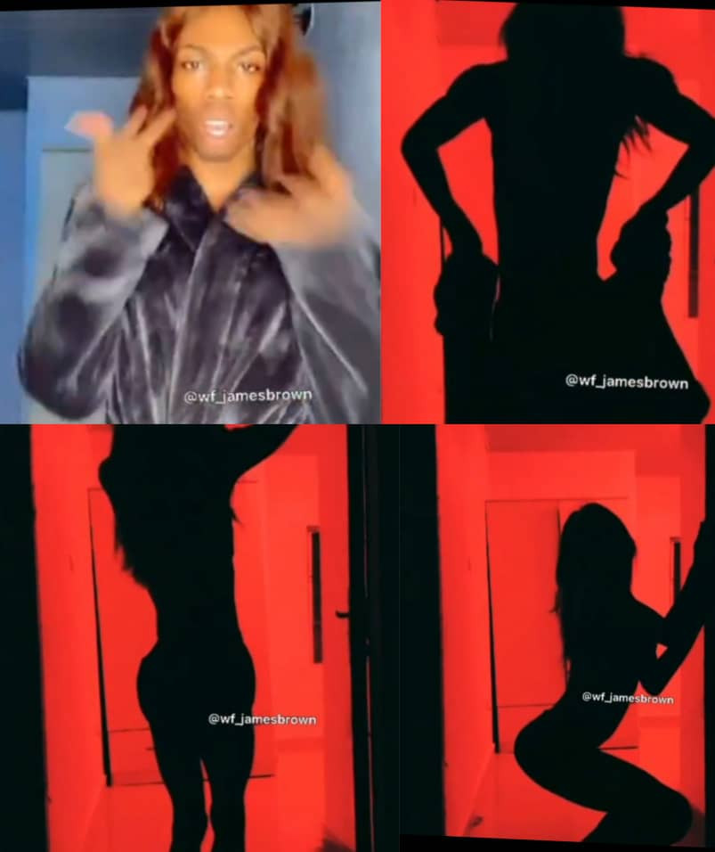 James Brown drops his own #Silhouettechallenge video....lol