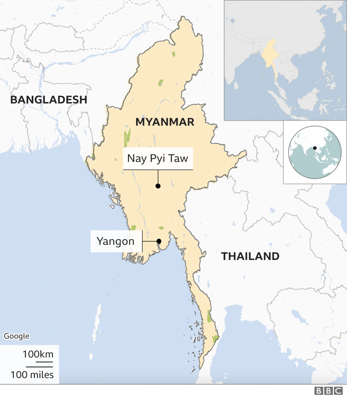 Map of Myanmar