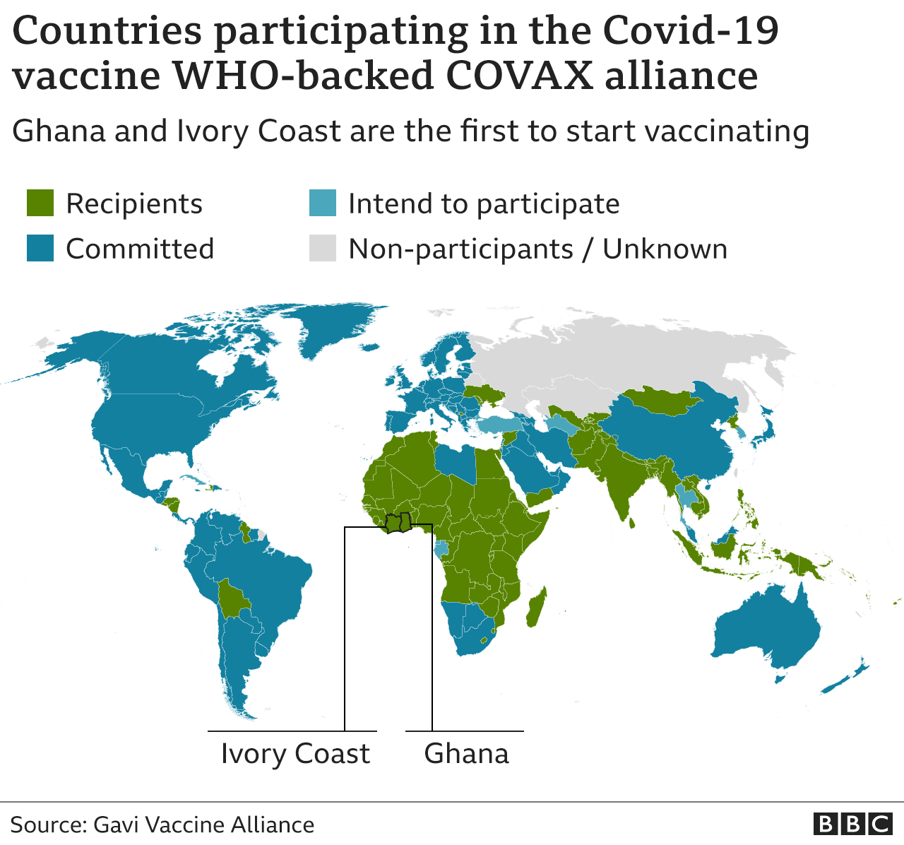 Covax map