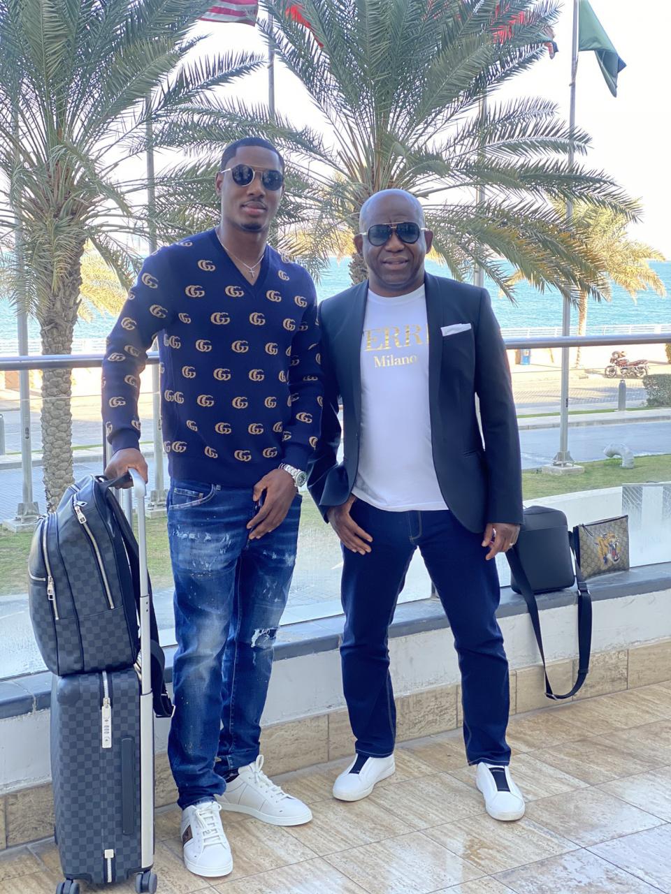 Odion Ighalo touches down in Saudi Arabia to seal his move to Al-Shabab from Shanghai Shenhua after loan spell at Manchester United?(photos)