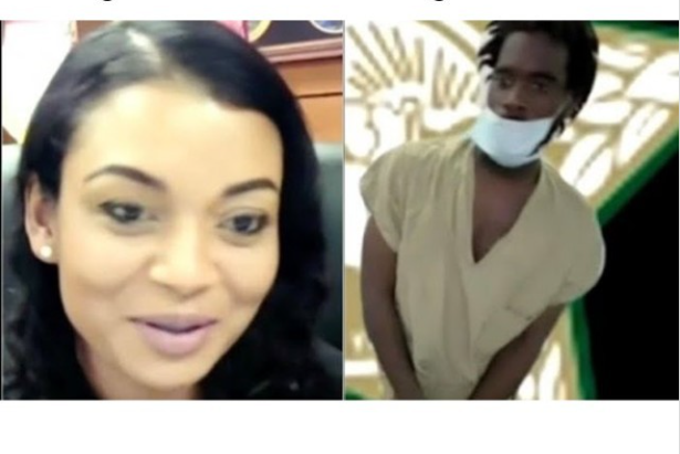  Watch burglary suspect shoots his shot at female judge during virtual bond hearing? (video)